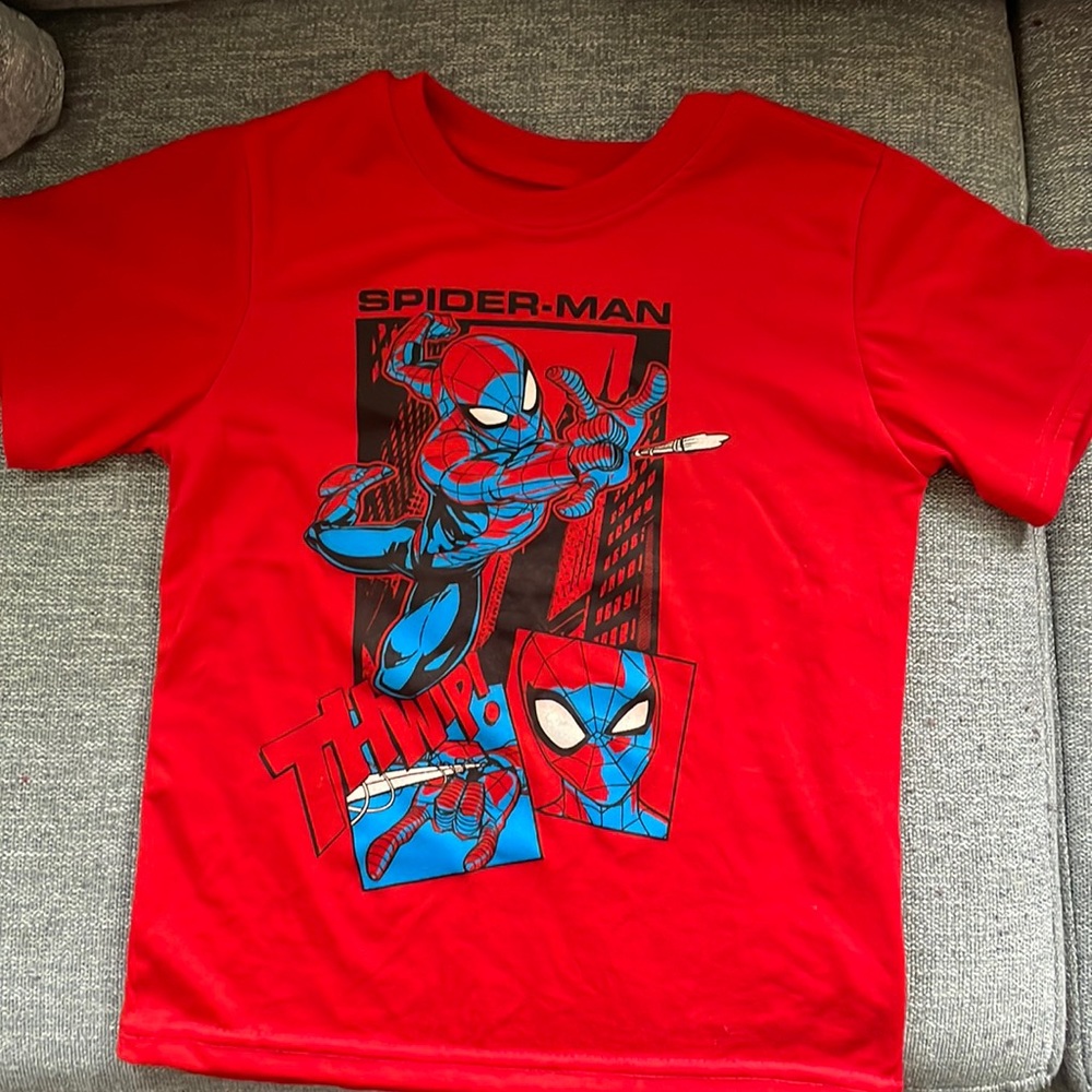 a marvel crop top -spider man size 7